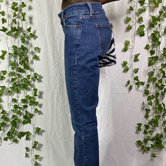 DARK BOOT CUT LOW RISE DENIM - 2000s VIBE - Picture 2 of 4
